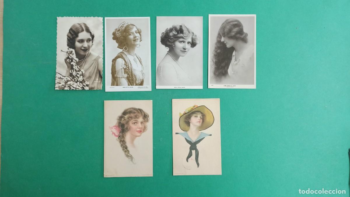 Fotograf&iacute;a antigua: Lote de 6 postales artisticas de mujeres. A&ntilde;os 20.