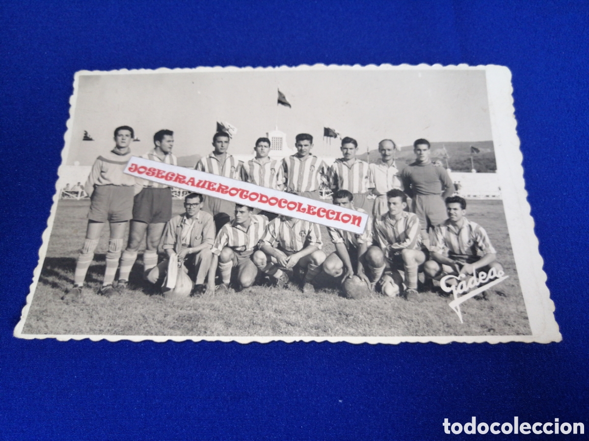 Fotografia antiga: FUTBOLISTAS FOTOGRAF&Iacute;A ANTIGUA CON SELLO FOTOGRAFICO MANISES