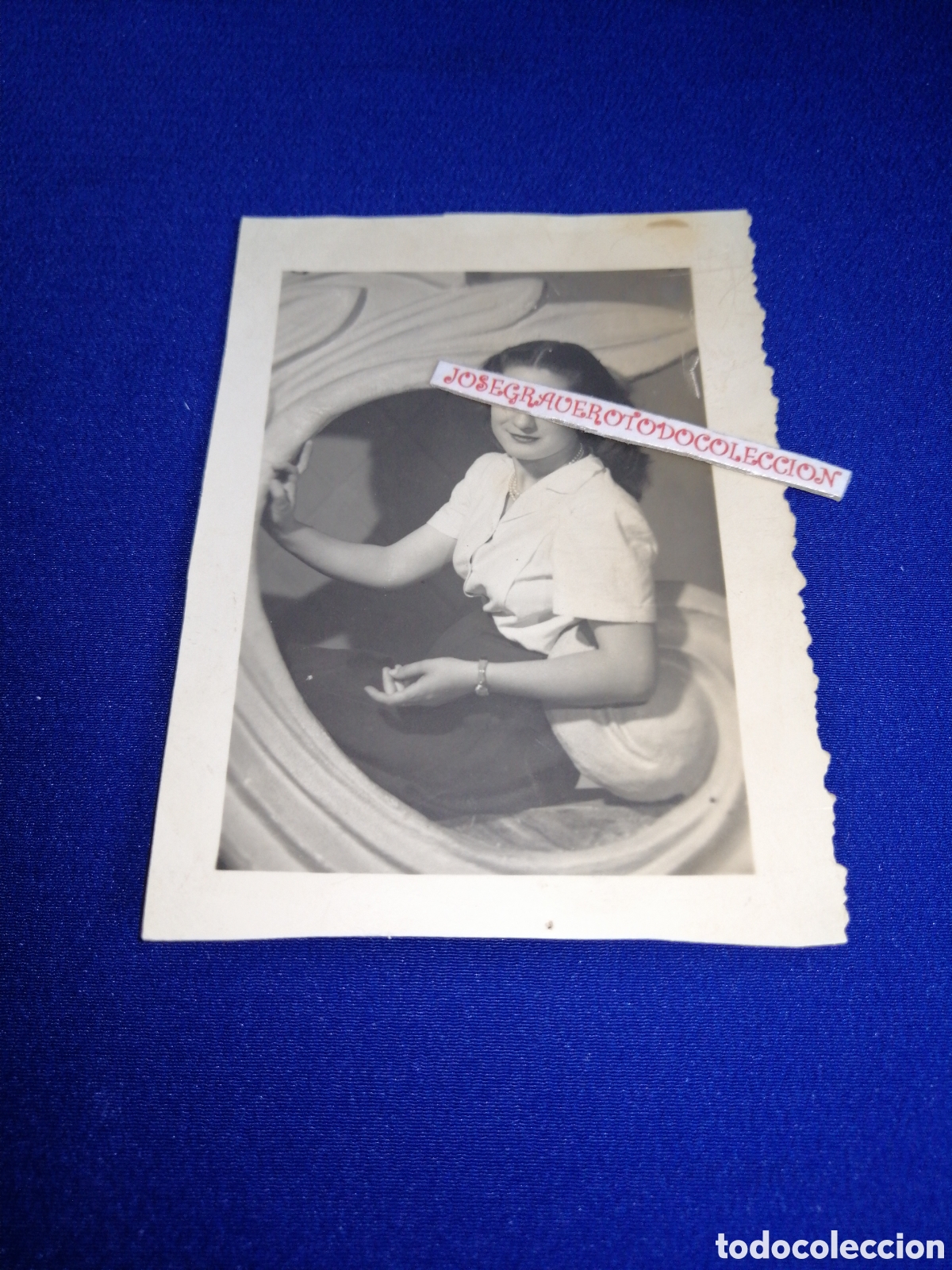 Alte Fotografie: MODELO POSANDO FOTOGRAF&Iacute;A ANTIGUA