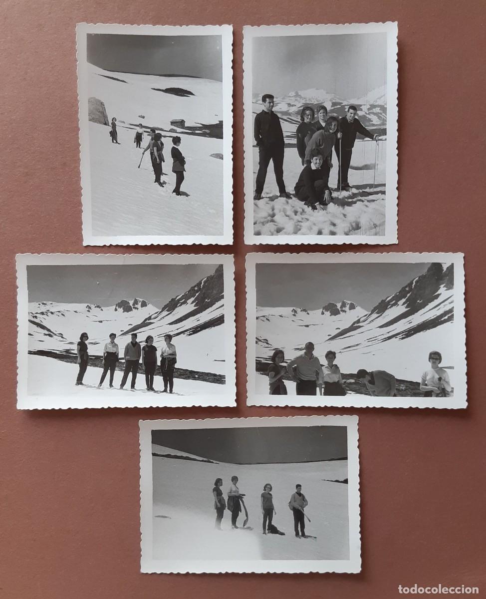 Antique Photography: LOTE 5 ANTIGUAS FOTOGRAF&Iacute;AS GRUPO DE GIJ&Oacute;N EN EL PUERTO DE SAN ISIDRO. 1963. A&Ntilde;OS 60. PACO BERGES.