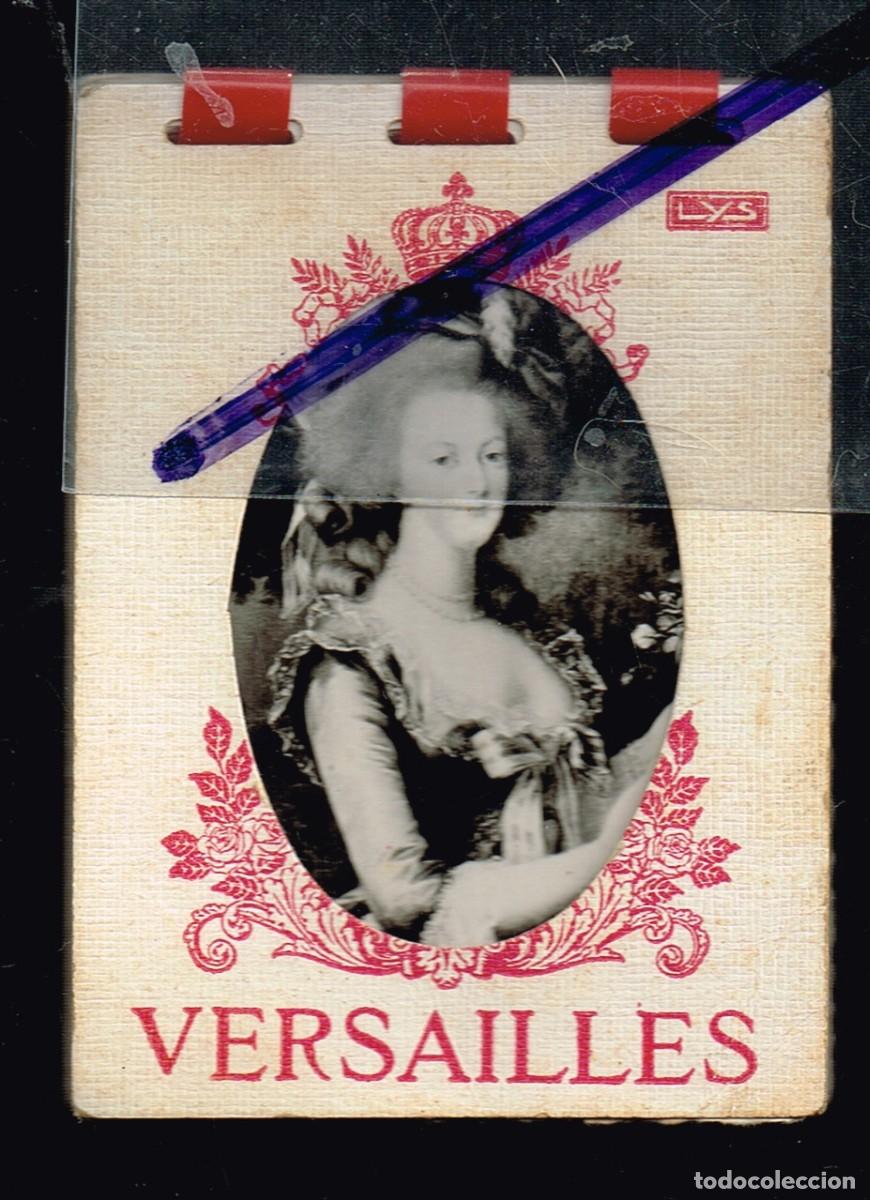 Fotograf&iacute;a antigua: PEQUE&Ntilde;O BLOC 10 FOTOGRAF&Iacute;AS B/N VERSALLES VERSAILLES FRANCE ENCUADERNADO ESPIRAL ROJA EDITIONS LYS