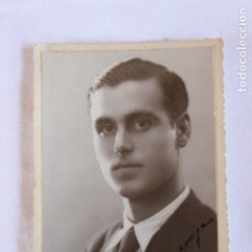 Fotografía antigua: FOTO JOVEN PERFIL DEDICADA 1933