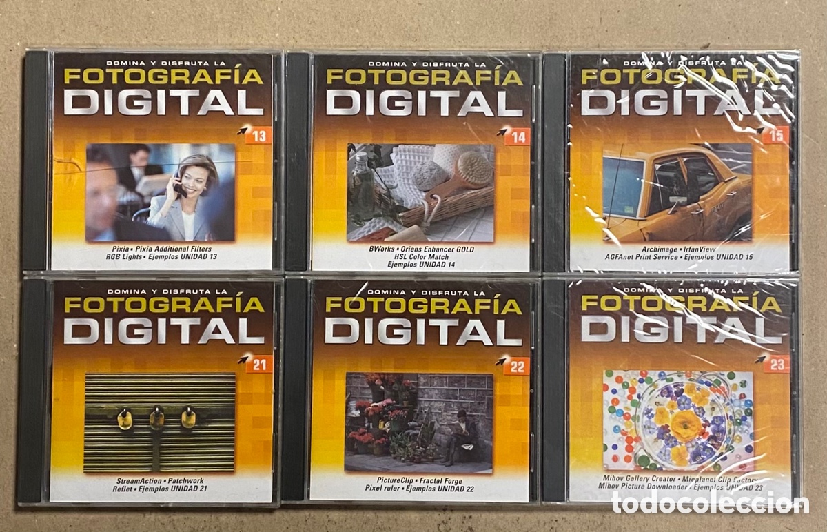 Antique Photography: DOMINA Y DISFRUTA LA FOTOGRAF&Iacute;A DIGITAL. LOTE DE 6 CDS NUEVOS, CON PRECINTO PL&Aacute;STICO