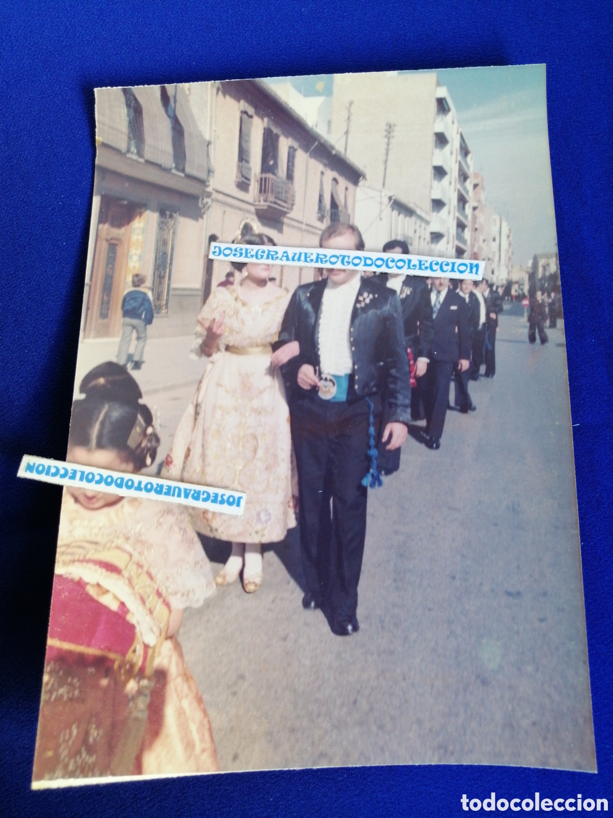 Fotografia antiga: FALLA PLAZA DEL CAUDILLO A&Ntilde;OS 70 PALASACALLE FOTOGRAF&Iacute;A ANTIGUA SELLO FOTOGR&Aacute;FICO ALDAYA