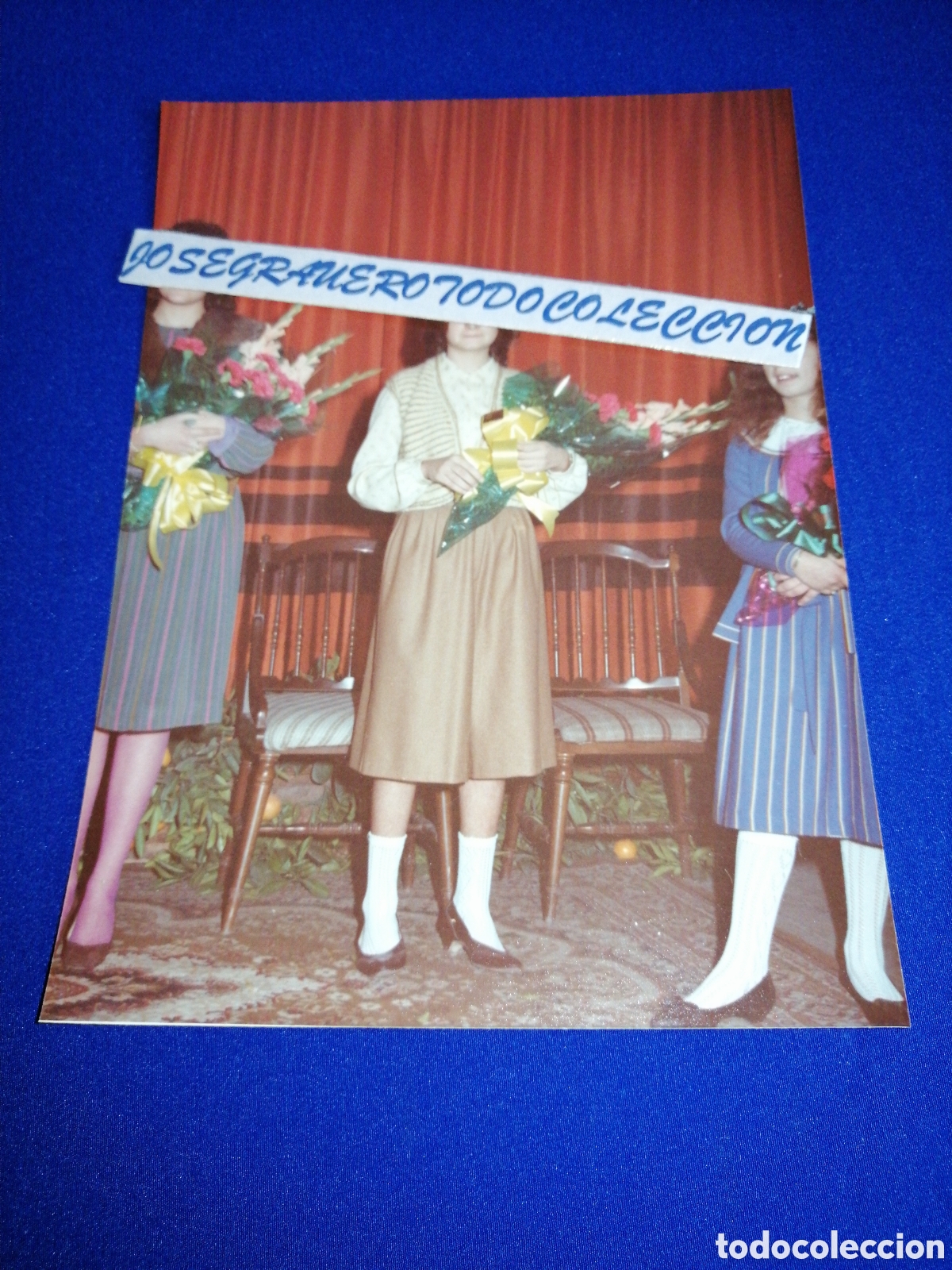 Photographie ancienne: FALLA SANTA RITA (ALDAYA) 1983 PRESETANCION FALLERAS MAYORES FOTOGRAF&Iacute;A ANTIGUA