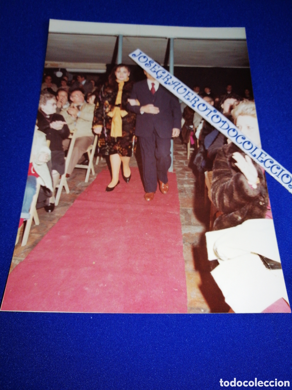 Fotografia antiga: FALLA SANTA RITA (ALDAYA) 1983 PRESETANCION FALLERA MAYOR FOTOGRAF&Iacute;A ANTIGUA