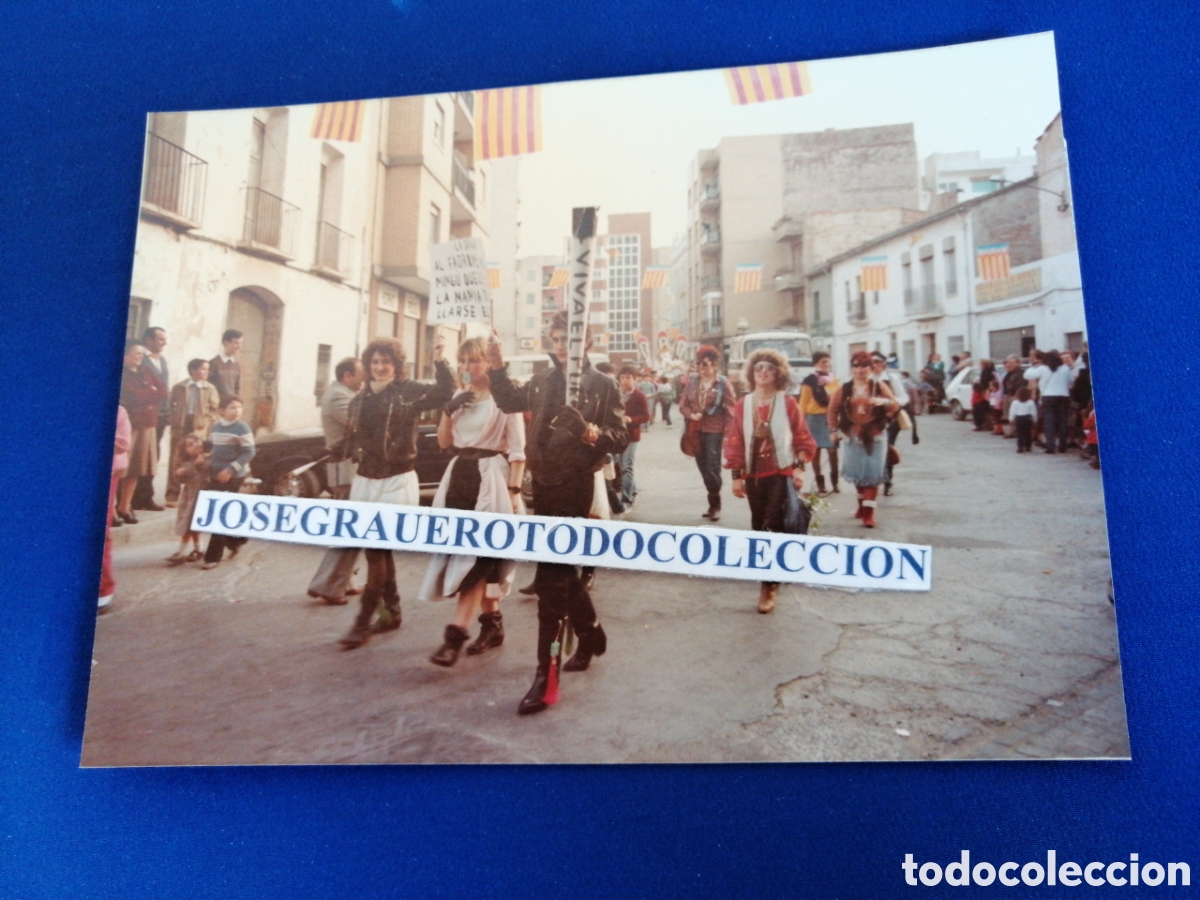 Antique Photography: FALLAS DE ALDAYA 1983 - VIVA EL PORRO -FOTOGRAF&Iacute;A ANTIGUA