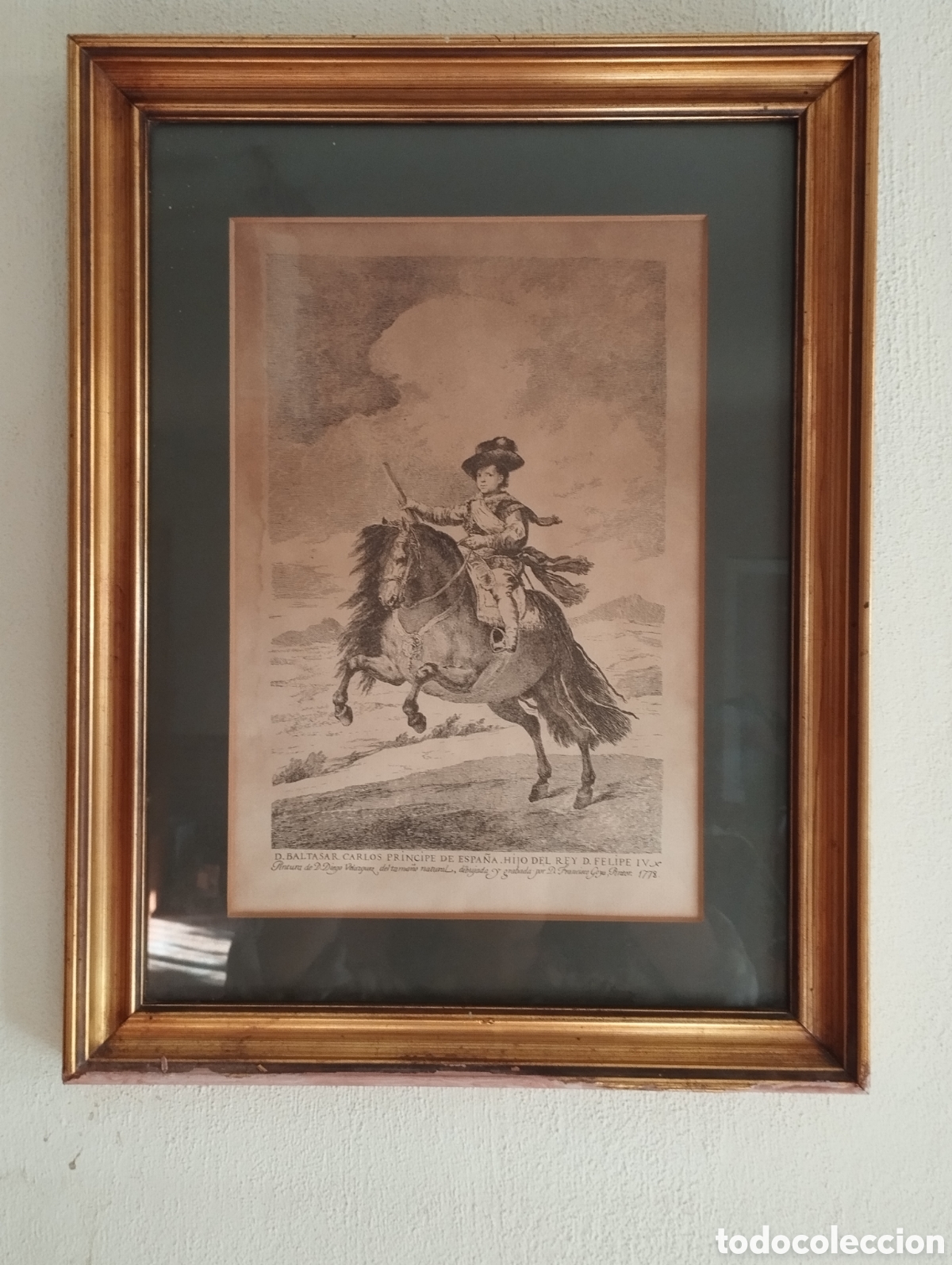 Fotograf&iacute;a antigua: D.Baltasar Carlos Pr&iacute;ncipe de Espa&ntilde;a.Hijo del Rey D.Felipe IV.Pitura de D.Diego Vel&aacute;zquez.Dibujada