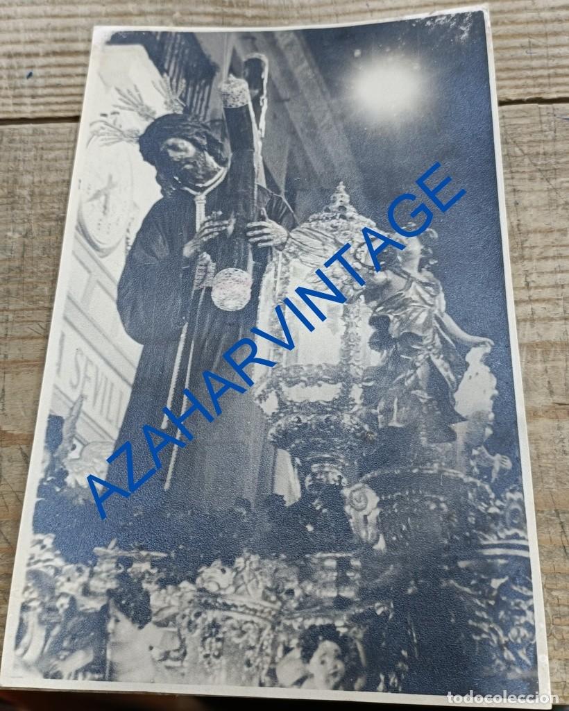 Fotografia antica: SEMANA SANTA SEVILLA, ANTIGUA FOTOGRAFIA NTRO.PADRE JESUS DEL GRAN PODER, 11X17 CMS