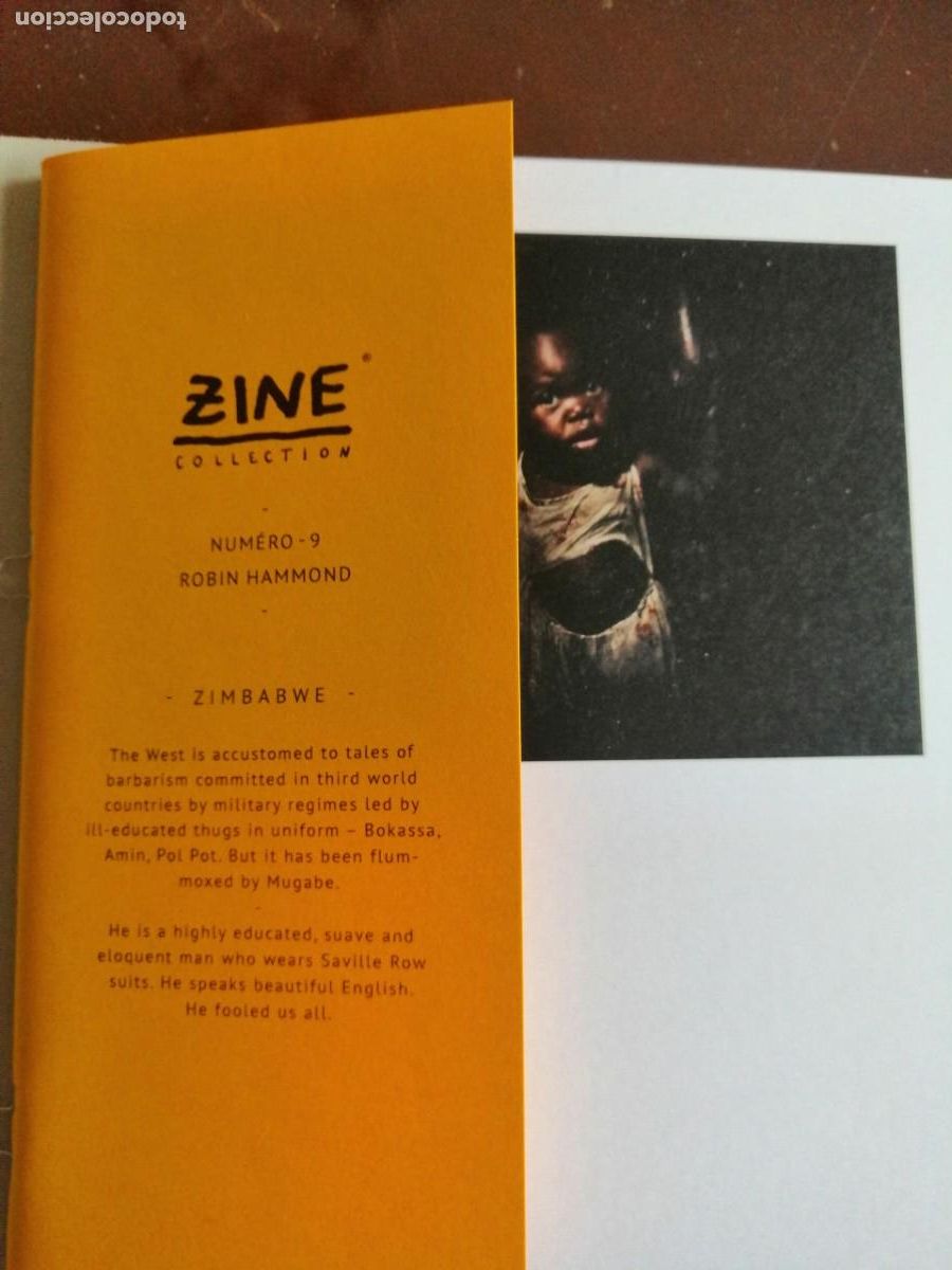 Fotograf&iacute;a antigua: Zine n&ordm; 9. Robin Hammond &rdquo;Zimbabwe&rdquo;. con fotograf&iacute;a firmada y numerada.