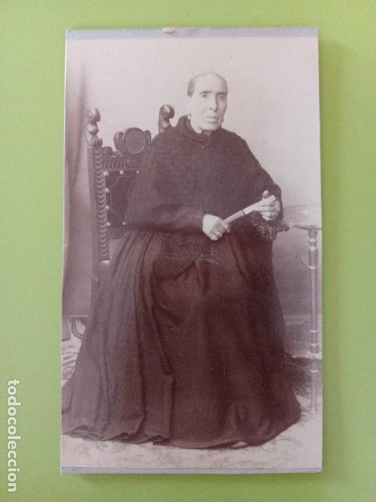 Fotograf&iacute;a antigua: ANTIGUA FOTOGRAF&Iacute;A. SE&Ntilde;ORA DE LUTO. FOT&Oacute;GRAFO V ANDR&Eacute;S