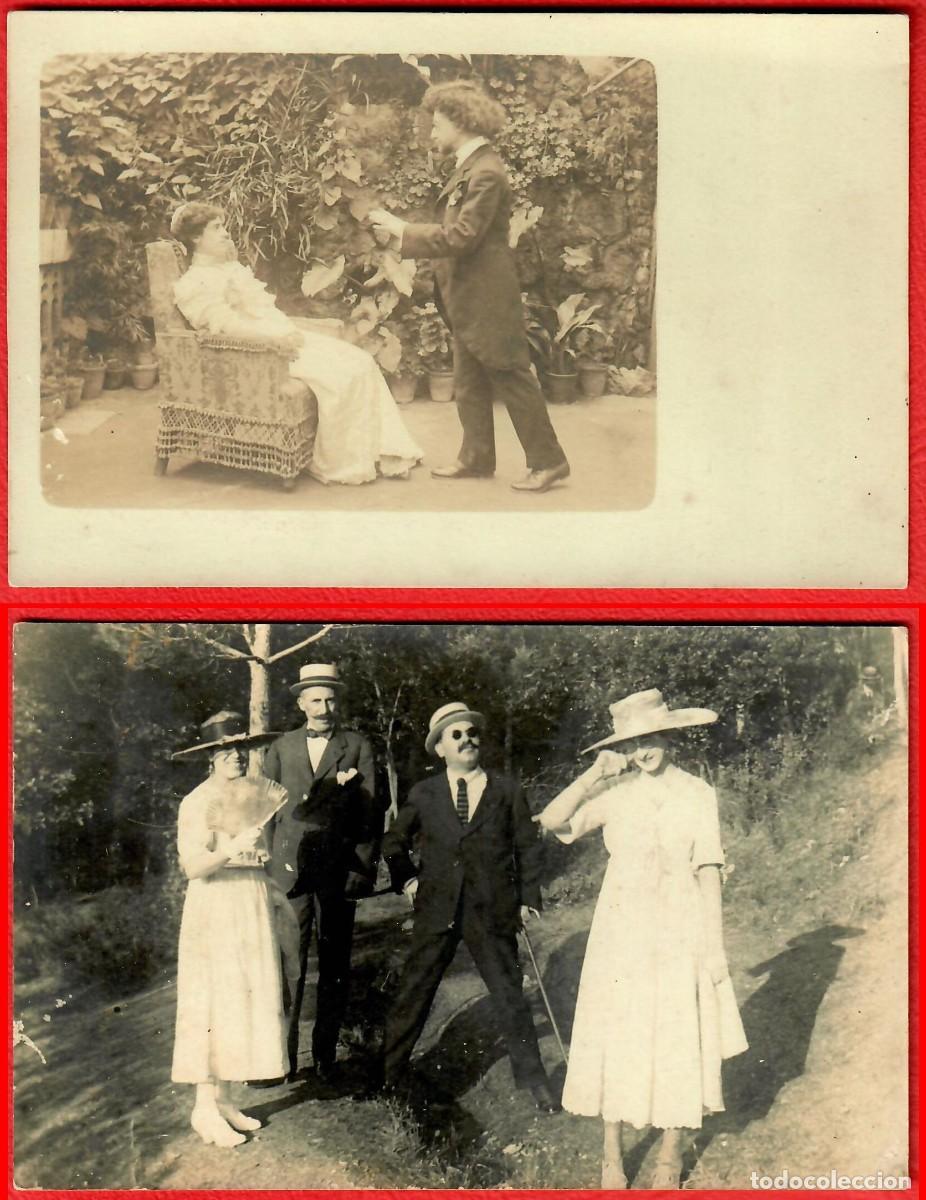 Fotograf&iacute;a antigua: Lote fotografias cotidianas de principios del siglo XX - Dimensiones 14 x 9 cms