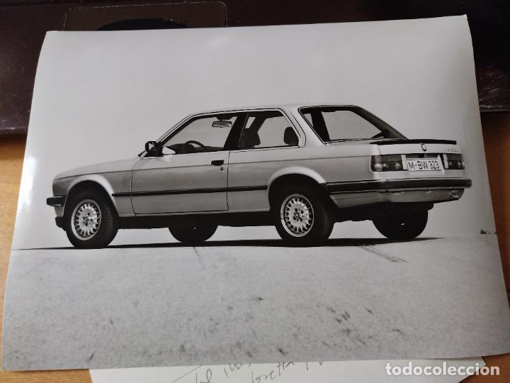 Fotograf&iacute;a antigua: BMW 318 320 323 FOTO AGENCIA 23,8 X 17,8CM DORSO SELLOS Y ESCRITOS A&Ntilde;O 1985
