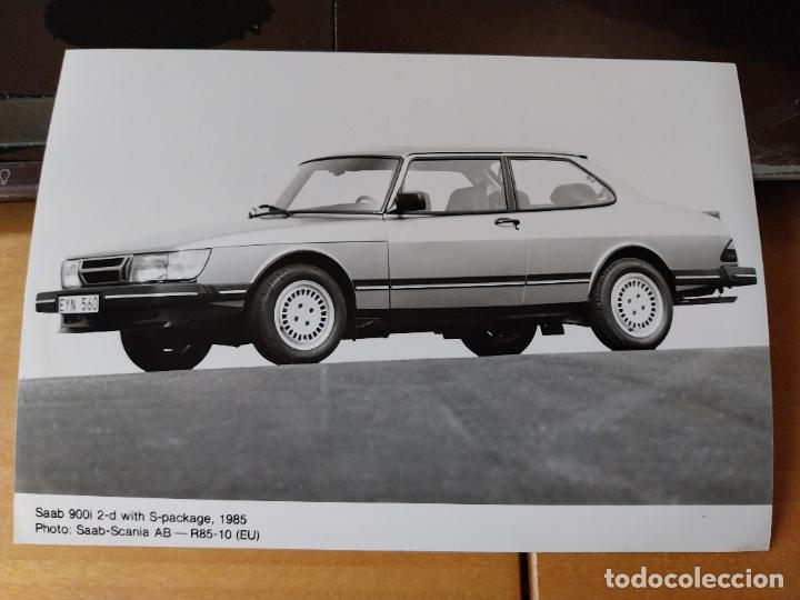 Fotograf&iacute;a antigua: SAAB 900I 2D FOTO AGENCIA 17,8 X 12,5 CM DORSO SELLOS Y ESCRITOS A&Ntilde;O 1985