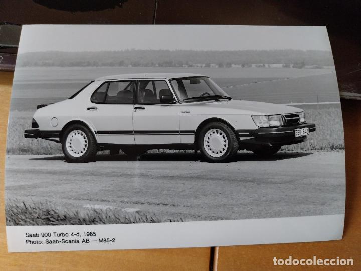Fotograf&iacute;a antigua: SAAB 900I TURBO 4D FOTO AGENCIA 17,8 X 12,5 CM DORSO SELLOS Y ESCRITOS A&Ntilde;O 1985