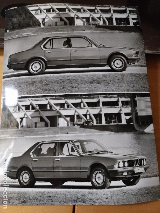 Fotograf&iacute;a antigua: BMW 728 732 735 745 FOTO AGENCIA 23,8 X 17,8 CM DORSO SELLOS Y ESCRITOS A&Ntilde;O 1985 *