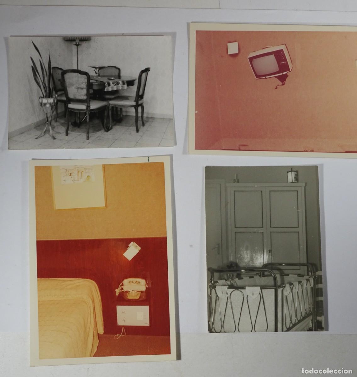 Fotograf&iacute;a antigua: 4 ANTIGUAS FOTOGRAF&Iacute;AS, B/N, INTERIOR VIVIENDA, VINTAGE, VER FOTOS
