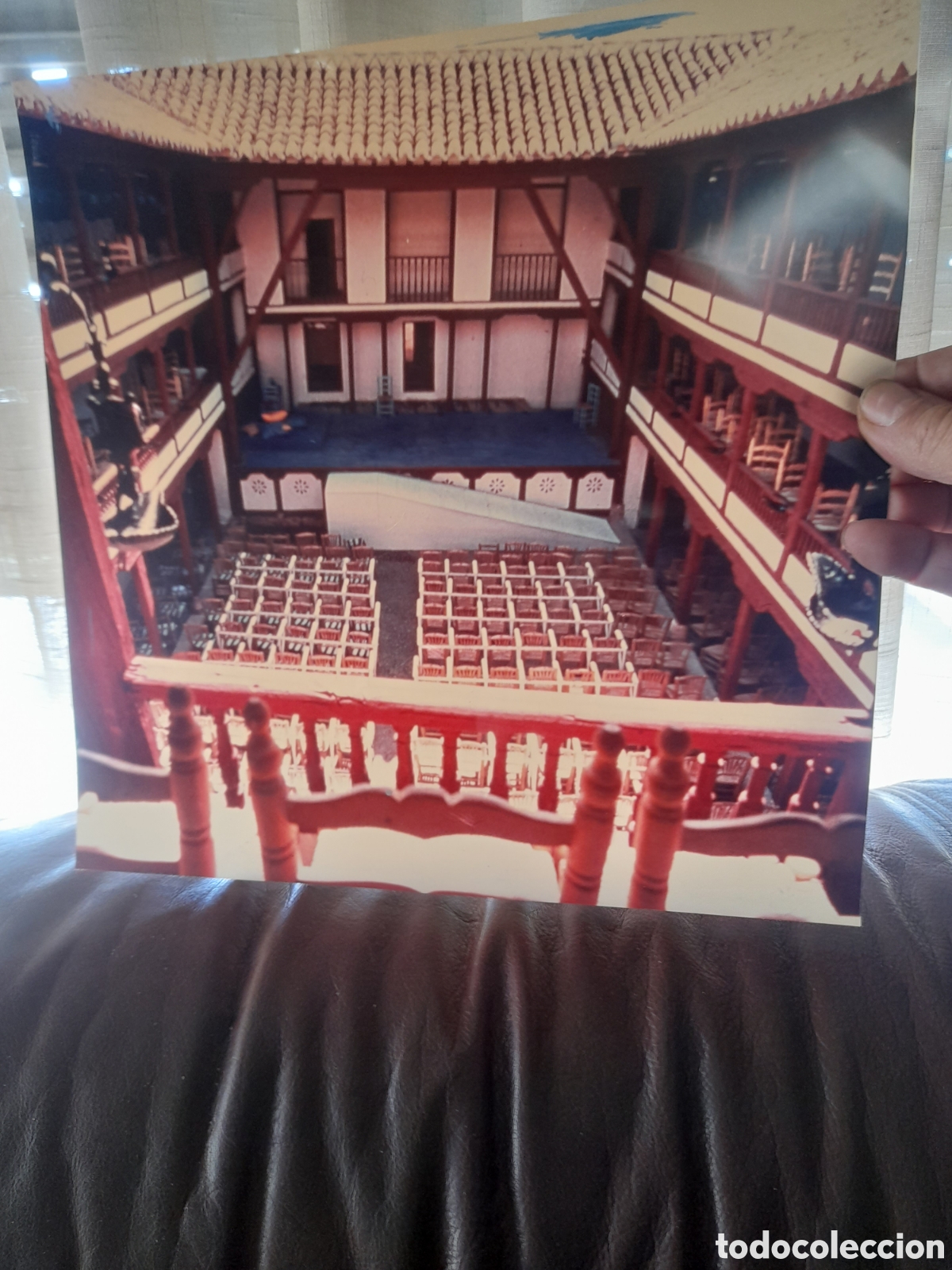 Fotograf&iacute;a antigua: Bonito vinilo fotogr&aacute;fico, Corral de Comedias de Almagro, mide 31,5x31cm