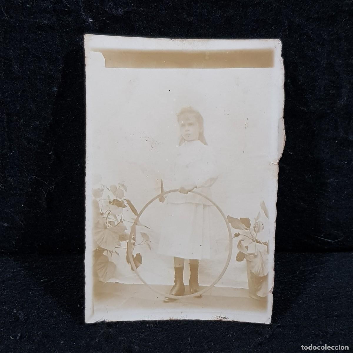 Fotografia antica: FOTOGRAFIA - NI&Ntilde;A PEQUE&Ntilde;A CON VESTIDO ELEGANTE - FOTO EN ESTUDIO - C. 1900 / 168