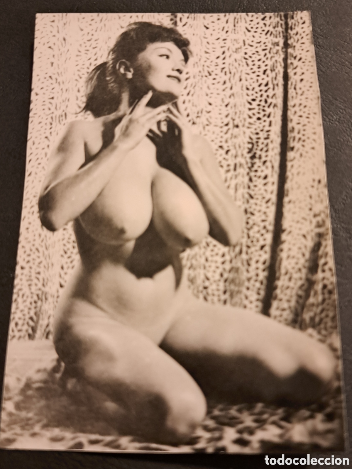 Fotograf&iacute;a antigua: ANTIGUA FOTOGRAF&Iacute;A EROTICA PORNOGRAFICA DE UNA MUJER DESNUDA CON UNOS PECHOS ENORMES