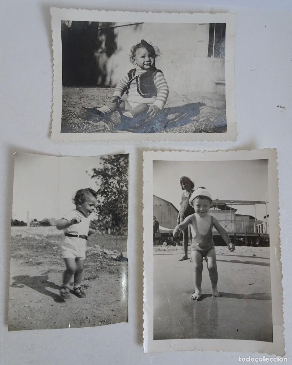 Fotograf&iacute;a antigua: LOTE DE 3 ANTIGUAS FOTOGRAF&Iacute;AS B/N , NI&Ntilde;OS PEQUE&Ntilde;OS, BEB&Eacute;S , VER FOTOS