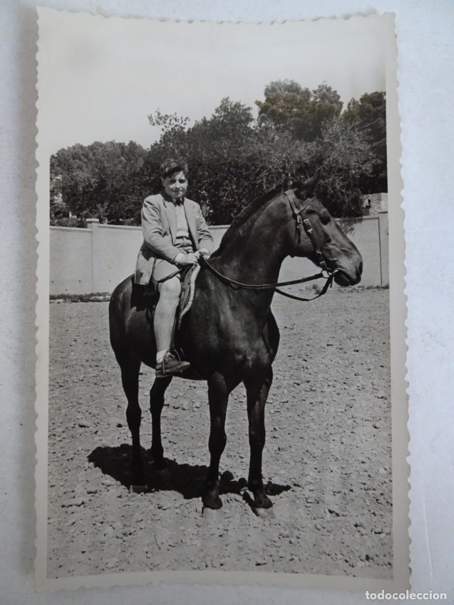 Fotograf&iacute;a antigua: ANTIGUA FOTOGRAF&Iacute;A B/N , NI&Ntilde;O EN CABALLO , VER FOTOS