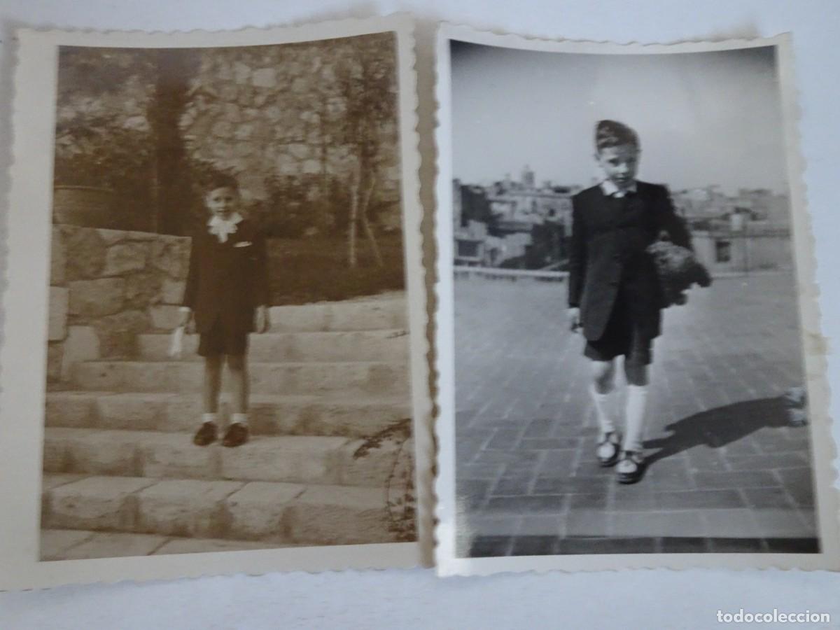 Photographie ancienne: LOTE DE 2 ANTIGUAS FOTOGRAF&Iacute;AS B/N , NI&Ntilde;OS , VER FOTOS