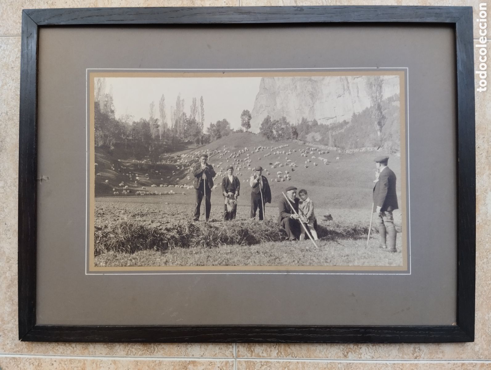 Fotografia antica: Foto (a identificar) Pastores 58x43cm