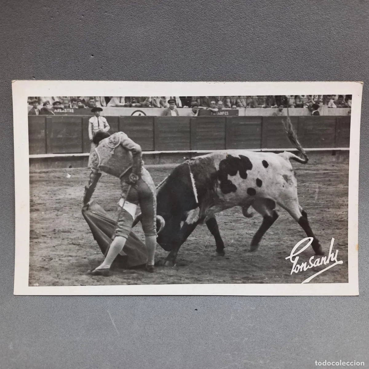 Antigua fotografía del torero Julio Pérez Herrera 'Vito', fotos Gonsanhi, año 1946, Tauromaquia