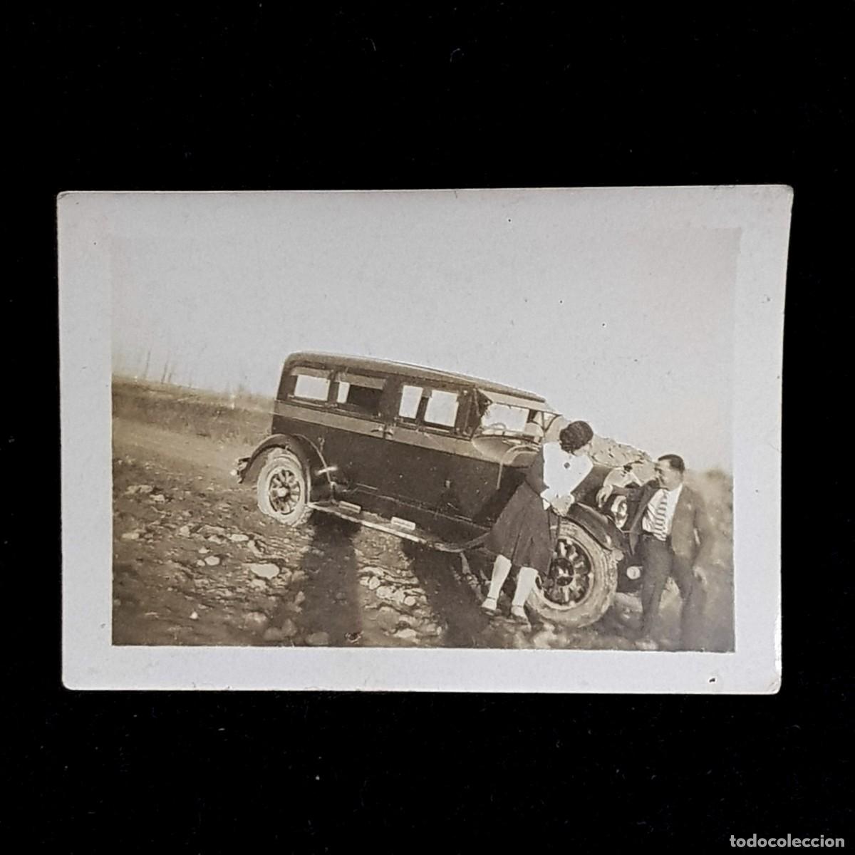 Fotograf&iacute;a antigua: FOTOGRAF&Iacute;A - AUTOMOVIL CL&Aacute;SICO - MUJERES Y HOMBRES CON COCHE CL&Aacute;SICO - C. 1900 - MODERNISTA / 985