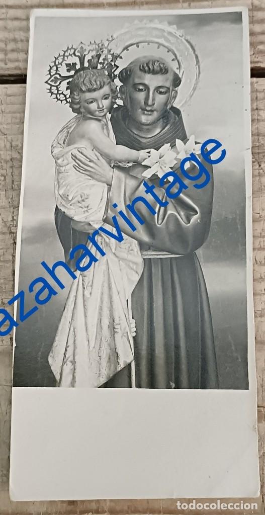 Fotografia antiga: SEVILLA, ANTIGUA FOTOGRAFIA SAN ANTONIO DE PADUA, IGLESIA SAN BUENAVENTURA, 52X120MM