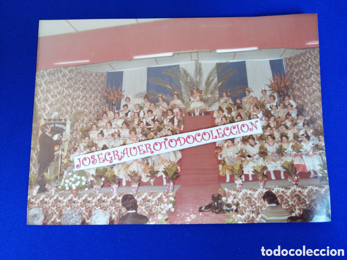 Antique Photography: FALLA LA SALETA (ALDAYA) A&Ntilde;O 1983 PRESETANCION FALLERA FALLERA MAYOR FOTOGRAF&Iacute;A