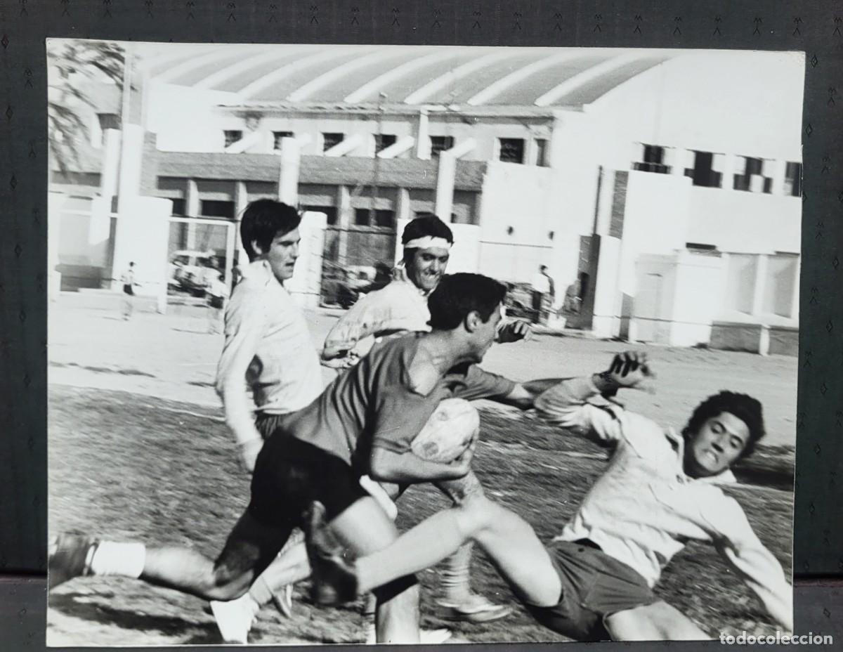 Fotograf&iacute;a antigua: ANTIGUA GRAN FOTOGRAFIA DEPORTIVA RUGBY ORIGEN MURCIA A&Ntilde;OS 60 - 70