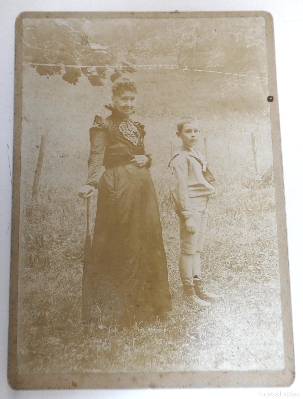 Fotograf&iacute;a antigua: VIEJA FOTOGRAFIA EN CARTONCITO A&Ntilde;O 1900