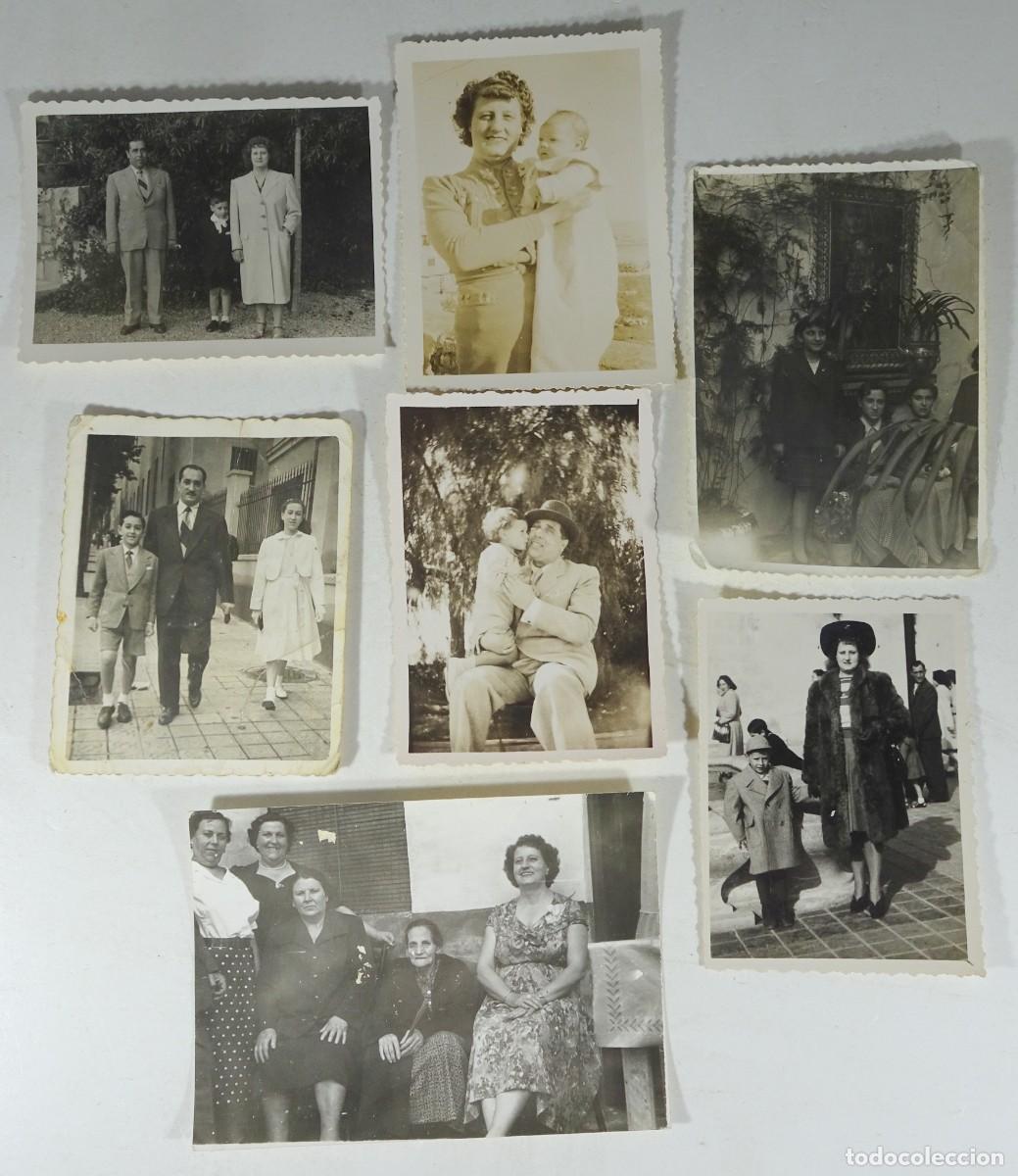 Antique Photography: LOTE DE 7 ANTIGUAS FOTOGRAF&Iacute;AS B/N, FAMILIA, VER FOTOS