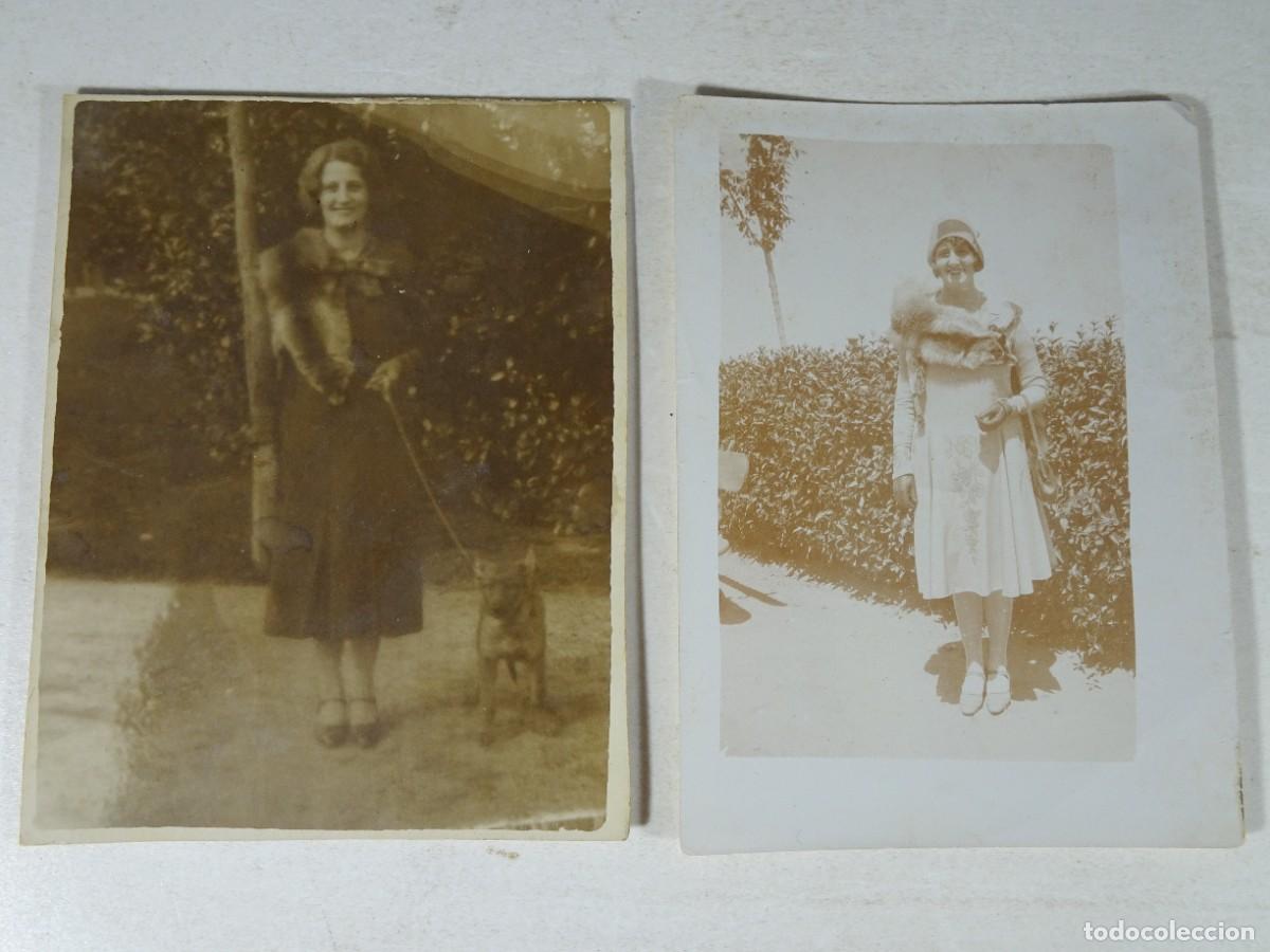 Fotograf&iacute;a antigua: 2 ANTIGUAS FOTOGRAF&Iacute;AS, MUJER POSANDO ,VER FOTOS