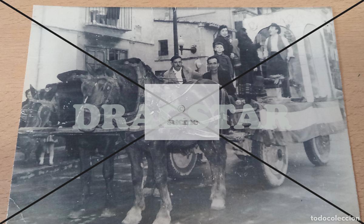 Antique Photography: FOTOGRAFIA ORIGINAL CARROZA PARA PARTICIPAR EN EL PREG&Oacute; FIESTAS MAGDALENA CASTELLON