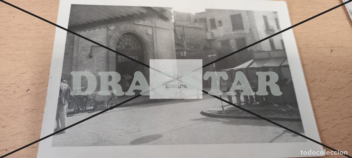 Antique Photography: FOTOGRAFIA ORIGINAL PLAZA SANTA CLARA Y FLORISTERIAS Y MERCADO ANTES DE SU AMPLIACI&Oacute;N CASTELLON