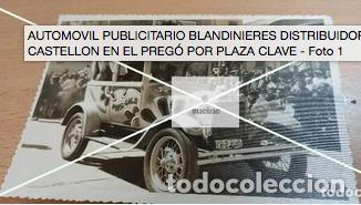 Antique Photography: FOTOGRAFIA POSTAL ORIGINAL COCHE PUBLICITARIO DISTRIBUIDORA DE PEPSI COLA EN RL PREG&Oacute; CASTELLON