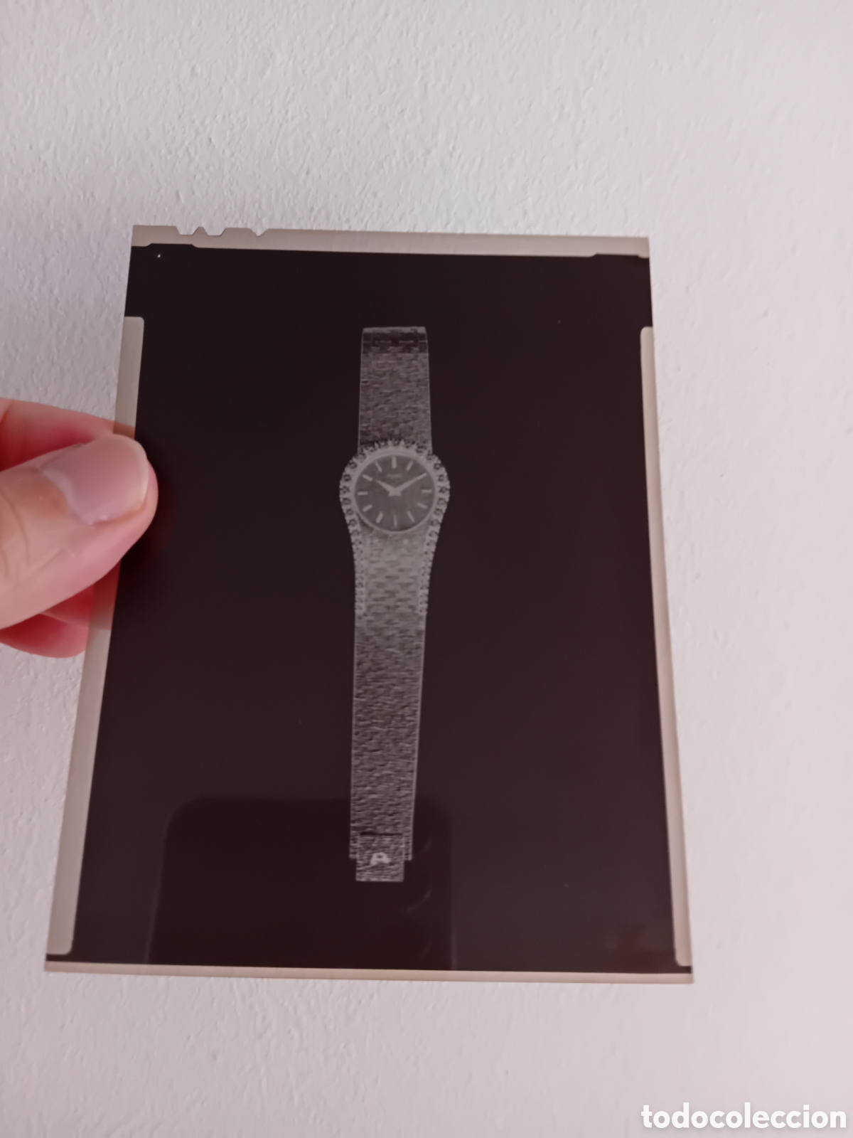 Fotografia antica: RELOJ PIAGET A&Ntilde;OS 70S. FOTOGRAF&Iacute;A ORIGINAL DE ESTUDIO. NEGATIVO GRAN FORMATO