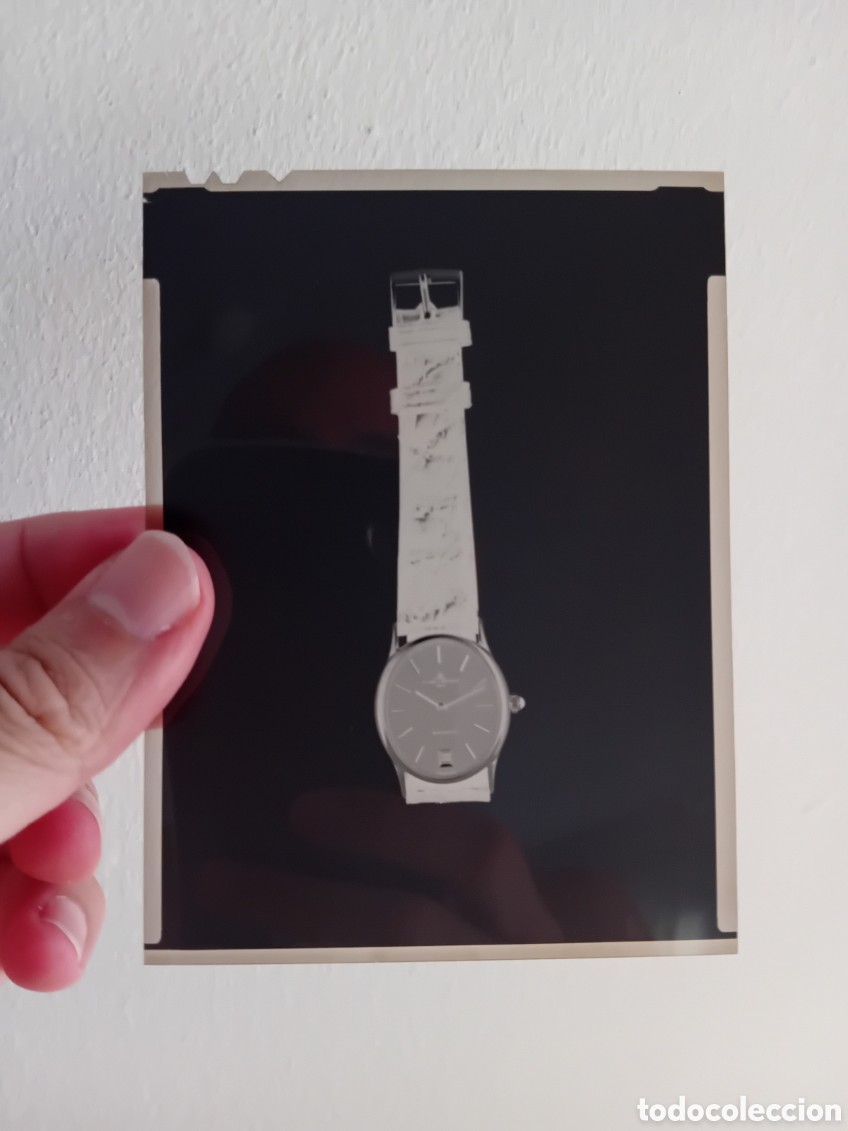 Fotografia antica: RELOJ BAUME & MERCIER A&Ntilde;OS 70. FOTOGRAF&Iacute;A ORIGINAL DE ESTUDIO. NEGATIVO GRAN FORMATO