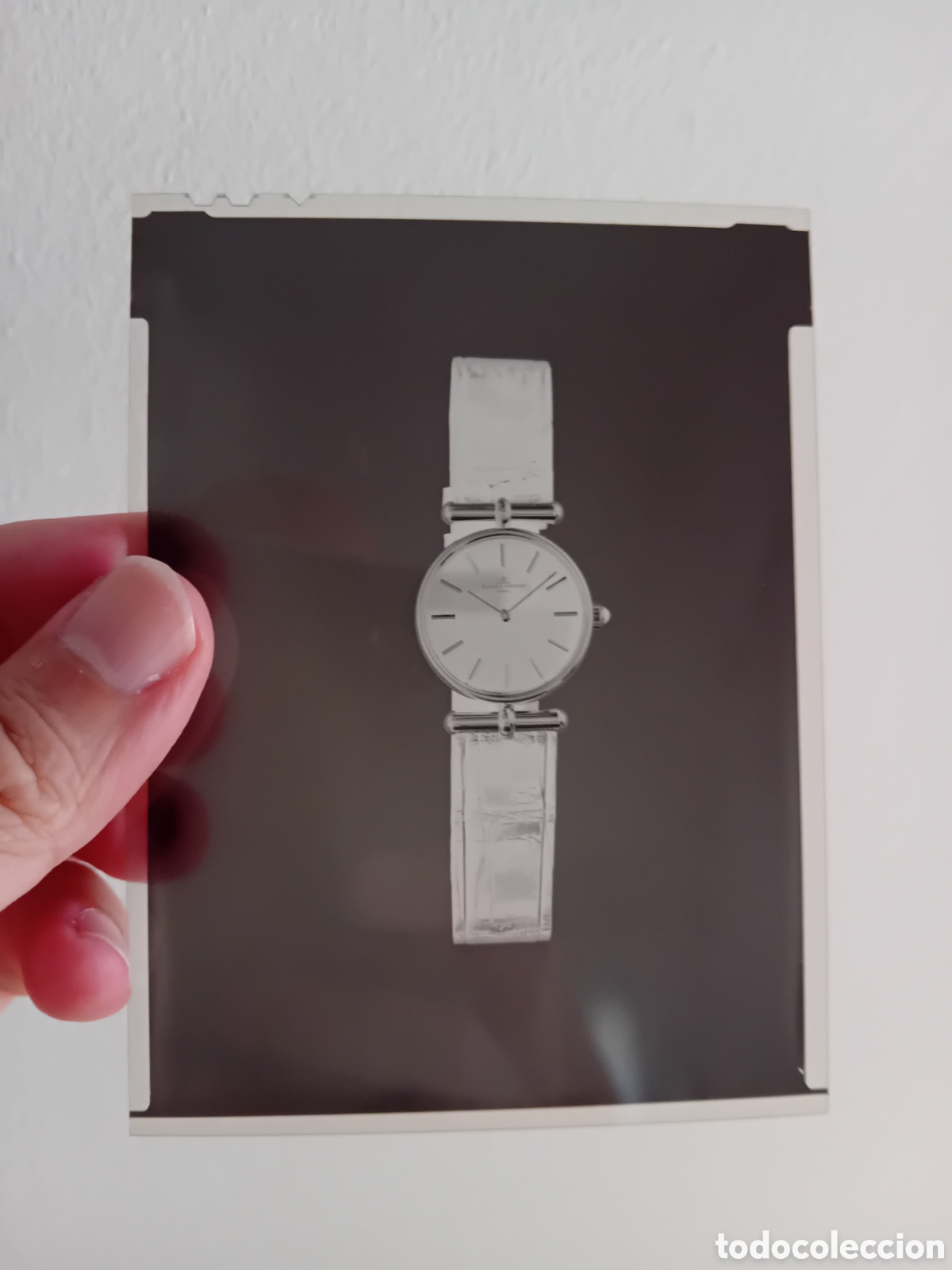 Alte Fotografie: RELOJ BAUME & MERCIER A&Ntilde;OS 70S. FOTOGRAF&Iacute;A ORIGINAL DE ESTUDIO. NEGATIVO GRAN FORMATO