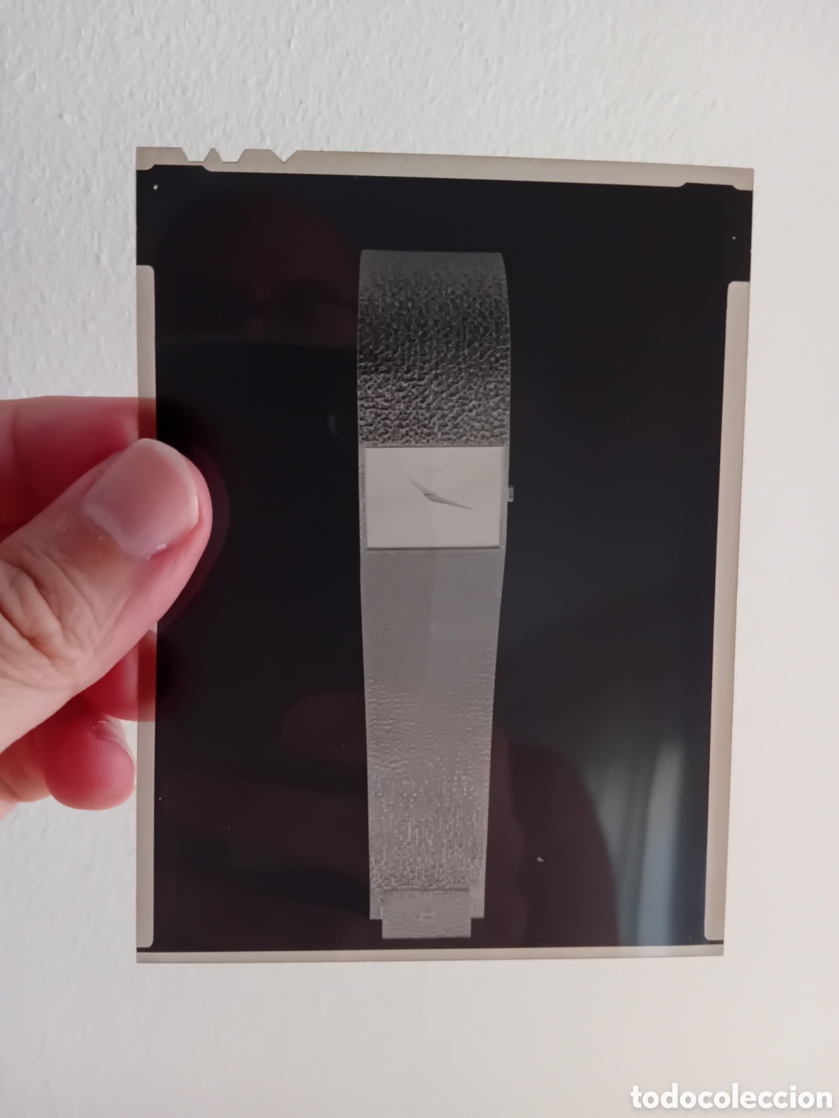 Alte Fotografie: RELOJ PIAGET A&Ntilde;OS 70S. FOTOGRAF&Iacute;A ORIGINAL DE ESTUDIO. NEGATIVO GRAN FORMATO