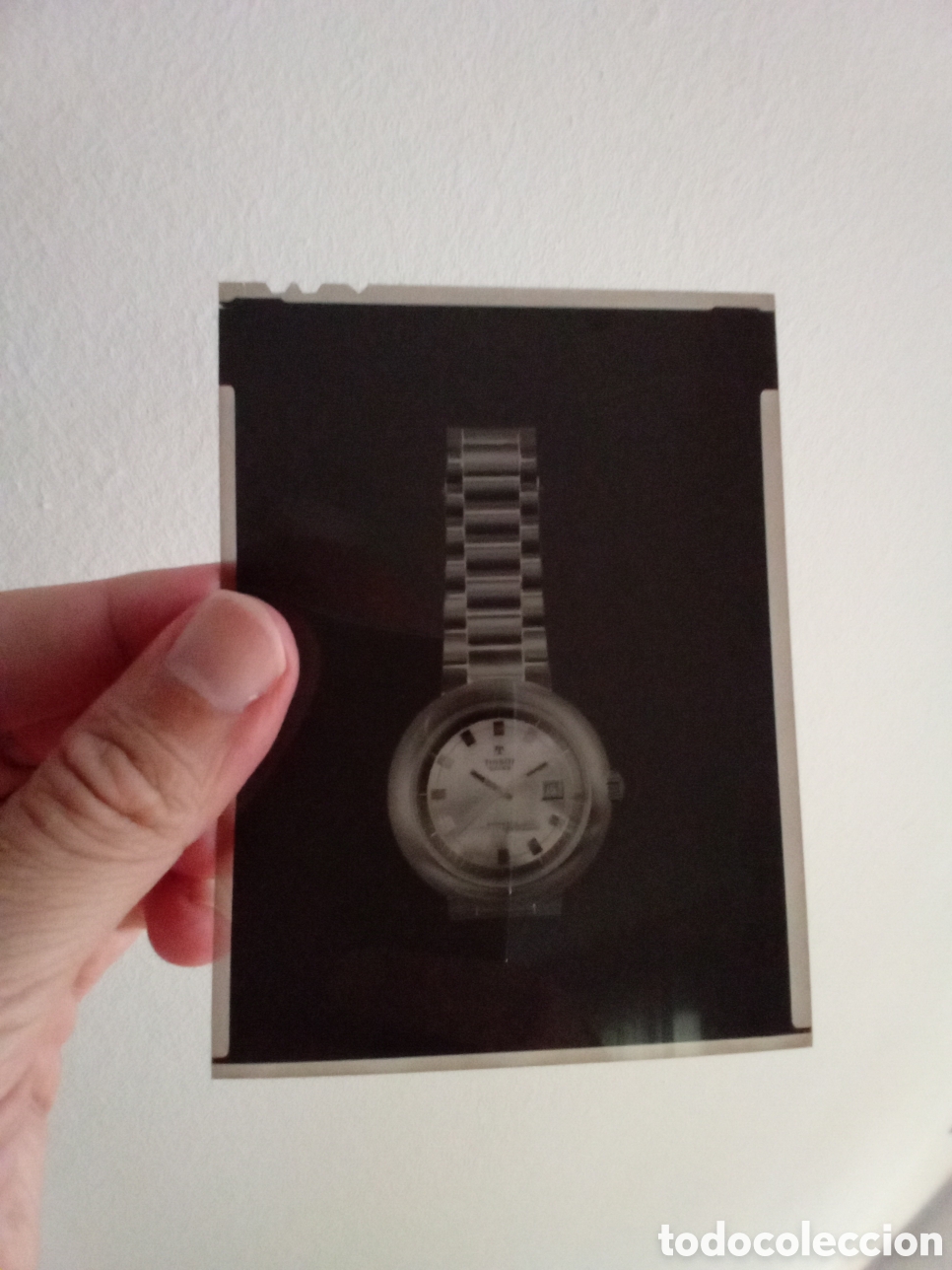 Fotografia antica: RELOJ TISSOT A&Ntilde;OS 70S. FOTOGRAF&Iacute;A ORIGINAL DE ESTUDIO. NEGATIVO GRAN FORMATO