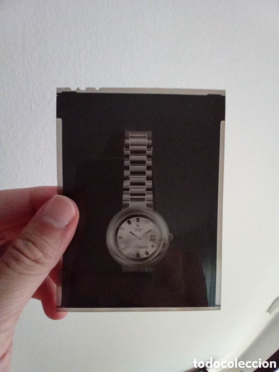 Fotografia antica: RELOJ TISSOT A&Ntilde;OS 70S. FOTOGRAF&Iacute;A ORIGINAL DE ESTUDIO. NEGATIVO GRAN FORMATO