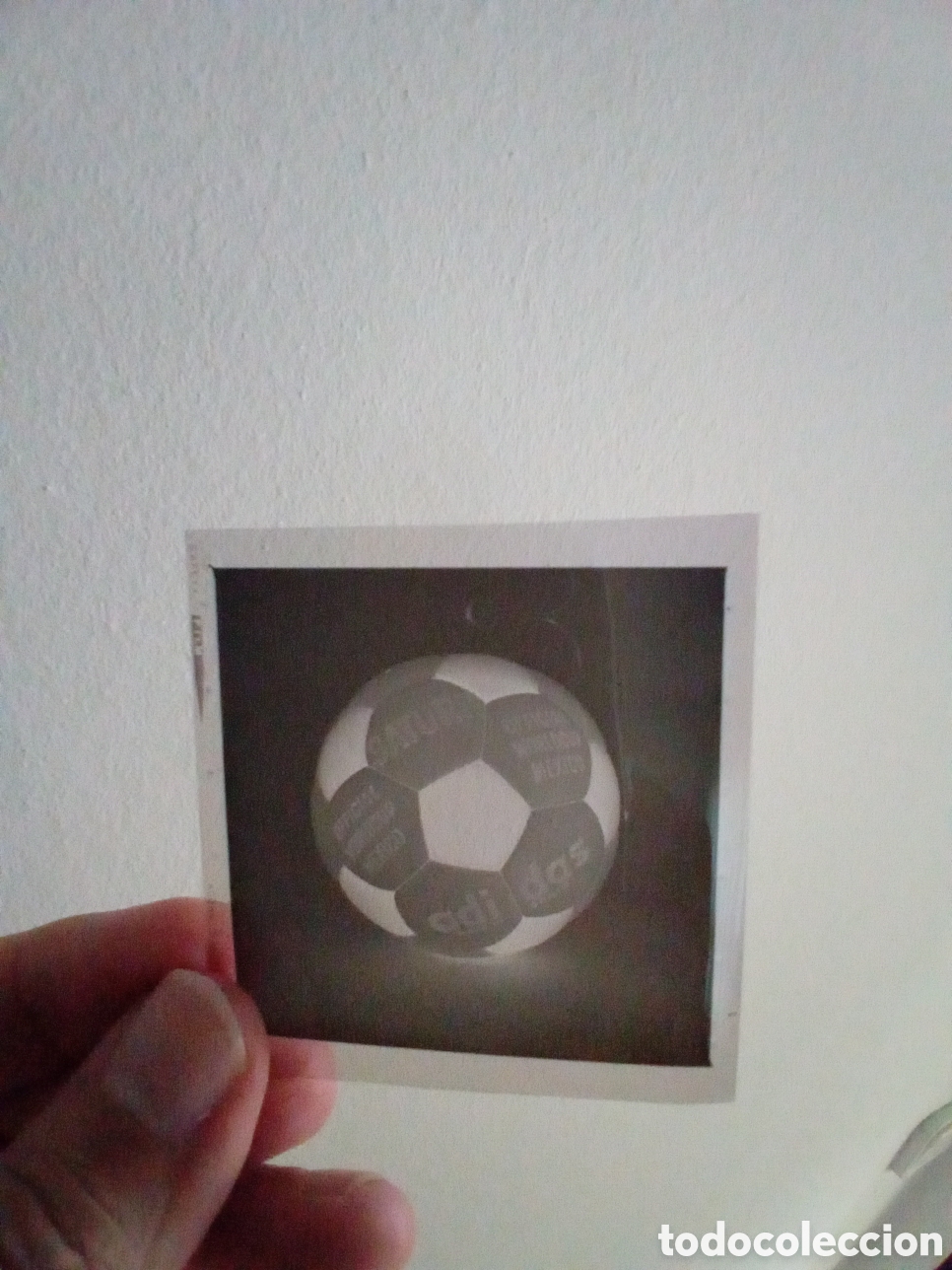 Fotografia antica: EXCEPCIONAL NEGATIVO ORIGINAL DE LA PELOTA ADIDAS SATURN DEL MUNDIAL FUTBOL MEXICO 1970
