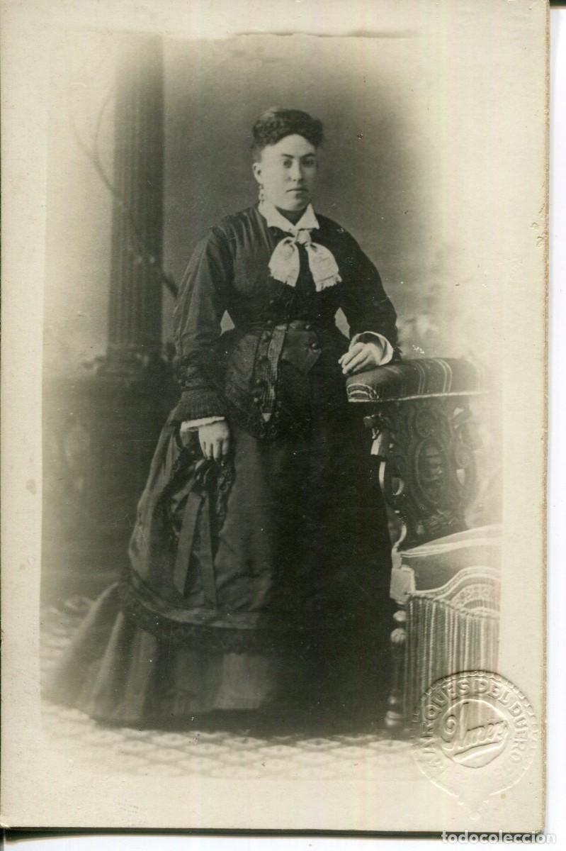 Fotografia antiga: BARCELONA-DAMA VESTIDO DE &Eacute;POCA- 1900- AMER-