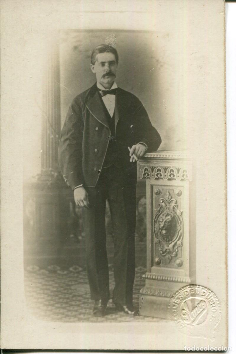 Fotografia antiga: BARCELONA-HOMBRE VESTIDO DE &Eacute;POCA- 1900- AMER-