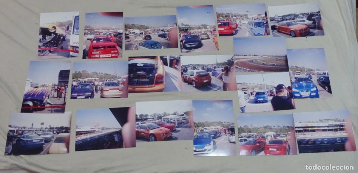 Fotografia antica: LOTE DE 19 FOTOGRAF&Iacute;AS , TUNNING AUTOM&Oacute;VILES, CIRCUITO, VER FOTOS