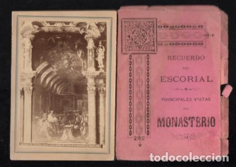 Fotograf&iacute;a antigua: RECUERDO DEL ESCORIAL. Principales vistas del monasterio. FOTOS CARLOS HUERTA